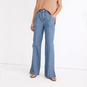 Madewell Denim Pull-On Loose Flare Pants
